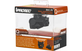 iProtec 6116 Q-Series SC-R 5mW Red Laser with 635nM Wavelength & Black Finish for Rail-Equipped Compact, Subcompact Pistols