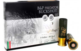 Fiocchi B&P 12B9PBK BP Predator 12GA 2 3/4 00 10/10 - 9 Pelletsh Box