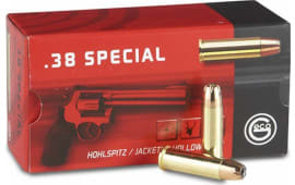 Geco 271740050 38 Special 158 GR Jacketed Hollow Point - 50rd Box