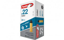 Aguila 1B222337 Colibri 22 Long Rifle (LR) 20 GR Colibri SubSonic Lead 50 Bx/ 100 Cs - 50rd Box