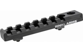 Rival Arms RA92MLQ7A Accessory Mount  7-Slot Picatinny Rail with QD Mount for M-Lok Rail Black