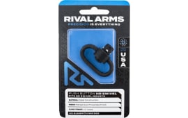 Rival Arms RA-RA92S1B HD Swivel  Black Manganese Phosphate Steel with 1.25" Loop & Push Button