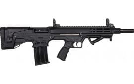 SDS Imports - BLP M12AB - Semi-Automatic Bullpup Shotgun - 18.5" Barrel - 12 Gauge - 5 Round Magazine -  Ambi Mag Release - Flip-up Sights - Black - M12AB