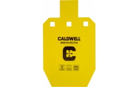 Caldwell 1116697 C  Yellow Powder Coat AR500 Steel 10" L x 6.1" W x 0.4" D 33% Hanging