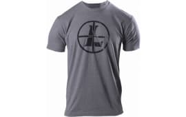 Leupold 177621 Distressed Reticle T-Shirt Graphite Heather Large Short Sleeve