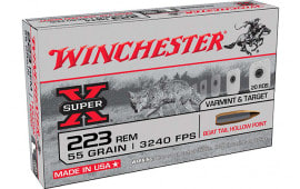 Winchester Ammo SPRX .223 Remington 55 GR Boat Tail Hollow Point 20/500 - 20rd Box