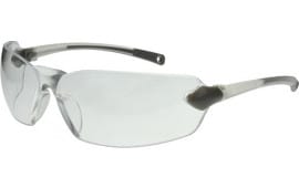 Radians OV6-10CS Overlook Glasses 99.9% UV Rated Clear Lens with Silver Frame & Rubber Temple Sleeves & Nose Piece for Adults