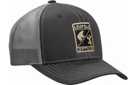 Leupold 170580 Wildlife Trucker Hat Black/Gray Adjustable Snapback OSFA Structured