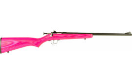Crickett KSA2225 Single Shot Bolt 22 LR 16.12" 1 Laminate Pink Stock Blued