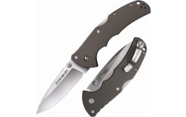 Cold Steel Code-4 Spear Point Lockback Knife Gray - 3-1/2" Blade Satin