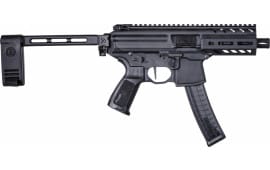 Sig Sauer PMPX-4B-9 MPX PCB, 9mm Semi-Auto Pistol W / Brace and M-Lok Rail, 4.5" BBL, 30 Round - Black