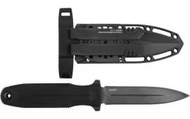 S.O.G SOG-17-61-01 Pentagon FX 4.77" Fixed Spear Point Plain Black Titanium Nitride Cryo CPM S35VN Blade/G10 Blackout Handle