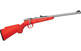 Henry H005S Mini Bolt Action Bolt 22 Short/Long/Long Rifle 16.25" 1 Synthetic Orange Stock Stainless Steel