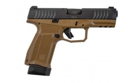 Arex Delta M Gen 2, 9mm Semi Automatic Pistol, Striker Fired, 15rd and 17rd Magazines, 4" Barrel, Flat Dark Earth Polymer Compact Frame 602382