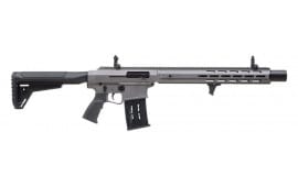 Panzer Arms AR12 PRO-L Semi-Automatic 12 Gauge Shotgun, 18.5" Barrel, 5+1 Capacity, Extended MLOK Handguard, Ambi Controls, Tactical Grey - PAAR12PROGLF