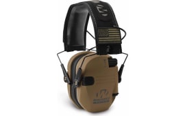 Walker's GWP-RSEMPAT-BB Razor Patriot Muff 23 dB Over the Head Polymer Battle Brown Ear Cups with Black Headband & White Logo
