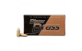 CCI Blazer Brass 9mm 115 GR FMJ Ammunition 51991BB - 500rd Case