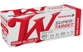 Winchester Ammo WIN TRGT207VP Super Target Target 20GA 2.75" 7/8oz #7.5 Shot Value Pk - 100sh Box