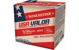 Winchester Ammo USA193125 USA Target 5.56x45mm NATO 55 gr Full Metal Jacket (FMJ) - 125rd Box