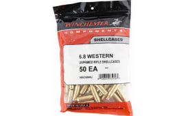 Winchester Ammo WSC68WU Unprimed Cases 6.8 Western Rifle Brass 50 Per Bag
