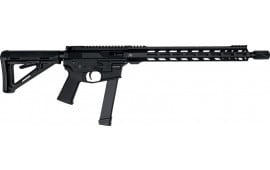 Jacob Grey Custom 850030294128 Grey Rifle JG9 Ballisto 16" M-LOK Billet Black
