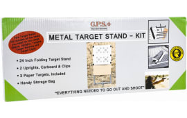 Birchwood Casey 2395MTSKIT Metal Target Stand Kit Gray Standing Metal 24" Standing