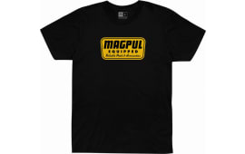 Magpul MAG1205-001-L Equipped T-Shirt Black Short Sleeve Large