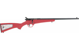 Savage 13795 Rascal Youth Bolt 22 LR 16.1" 1 Synthetic Red Stock Blued