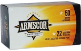 Armscor Ammo .22WMR 40GR. Jacketed Hollow Point 50-PACK - 50rd Box