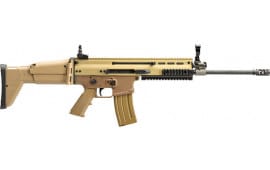 Fn Herstal SCAR 16S Semi-Automatic 5.56x45mm Rifle with Non-Reciprocation Charging Handle, 16.2" Barrel, (1) 30 Round Magazine - FDE - 98501-2