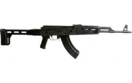 Century Arms VSKA, Semi-Auto  AK-47 Rifle,16" Barrel W/ Slant Muzzle Brake,7.62x39, 30 Round, U.S. Palm Mag, RAK-1, Black Side Fold Stock - RI4362-N