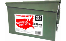 Winchester Ammo WW380C USA 380 ACP 95 gr Full Metal Jacket (FMJ) (Ammo Can) - 700rd Case