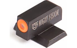 Night Fision CNK025001OGX Night Sight Front Square Top Century Canik TP9SFx/TP9SFL Green Tritium w/Orange Outline Black