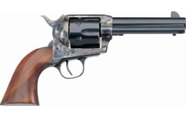 Taylors and Company 700ADE 1873 Cattleman New Frame Model Taylor Tuned Single 4.75" 6rd Walnut Navy Sized Grip CCH Frame Blued Revolver