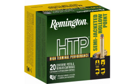 Remington Ammunition 23010 HTP 44 Rem Mag 240 gr Semi-Jacketed Hollow Point (SJHP) - 20rd Box