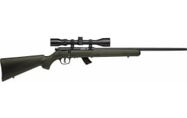 Savage 26721 Mark II FXP with Scope Bolt 22 LR 21" 5+1 Synthetic OD Green Stock Black