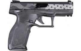 Taurus 1TX22141US1 TX-22 .22LR Semi Automatic Pistol, 4.1" Barrel, 16rd Magazine, Black US Flag