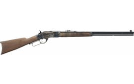 Winchester Model 1873 Lever Action, 357 Magnum/38 Special, With 24" Octagon BBL, 14+1 Grade II/III Walnut Stock Blued