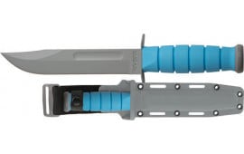 Ka-Bar Knives 1313SF Ussf Space-Bar Knife Blue Kraton G Handle, Gray Hard Sheath, Str Edge