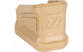 ZEV BPAD-G17-5-FDE Basepad  made of Polymer with Flat Dark Earth Finish for Glock 17rd Magazines (Adds 5rds)