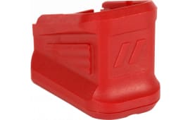 ZEV BPAD-G17-5-R Basepad  made of Polymer with Red Finish for Glock 17rd Magazines (Adds 5rds)