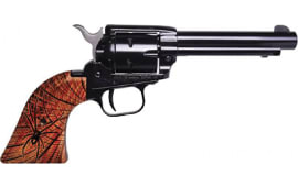 Heritage Manufacturing - Rough Rider - Black Widow Edition - Single Action Revolver - 4.75" Barrel - 22 LR - 6 Round Cylinder - Engraved Wood Grips - 184981