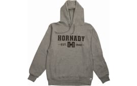 Hornady 99595XXL Hornady Hoodie Gray Long Sleeve 2XL