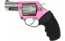Charter Arms 53630 Boxer 6rd 2.20" Pink Aluminum Frame Stainless Steel Cylinder/Barrel with Black Rubber Grip Revolver