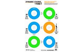 Action Target GSDCFIRE1100 23x35 White Paper w/ Multi-Color Targets