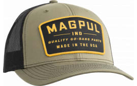 Magpul MAG1102-314 Go Bang Trucker Hat OD Green/Black Adjustable Snapback Osfa Structured
