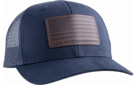 Magpul MAG1212-410 Standard Trucker Hat Navy Adjustable Snapback Osfa Structured Leather Patch