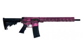 Great Lakes Firearms  AR-15 Rifle, .223 Wylde 16" Stainless Barrel, 15.25" M-LOK Rail, 7075 T6  Receiver, Battleworn Prison Pink Cerakote Finish - GL15223SS B-PPK