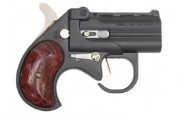 Cobra Firearms / Bearman Long Bore Derringer 3.5" Barrel 9mm 2rd - Black W/ Rosewood Grips - LBG9BR
