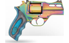 Chiappa Firearms Rhino 30DS Nebula *CA Compliant 6rd 3" Rainbow PVD Steel Barrel & Cylinder Rainbow PVD Aluminum Frame with Blue Laminate Grip Revolver
